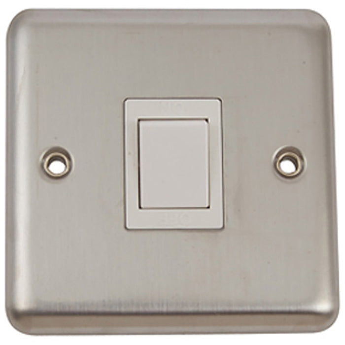 Newlec NLBS8920/S Switch Double Pole Decorative 1 Gang 20A Brushed Steel