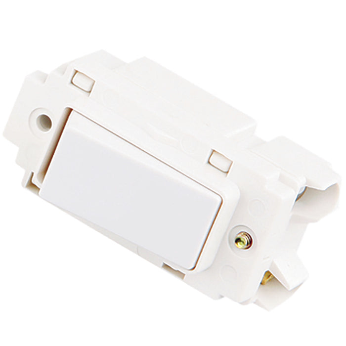 Newlec NL8820/1SP Grid Switch Single Pole 1 Way 20A Moulded White