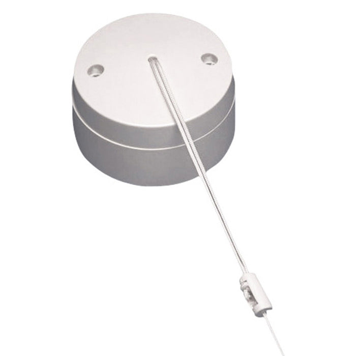 Newlec NL8701 Pullcord Switch 1 Way 6A White with Mounting Base