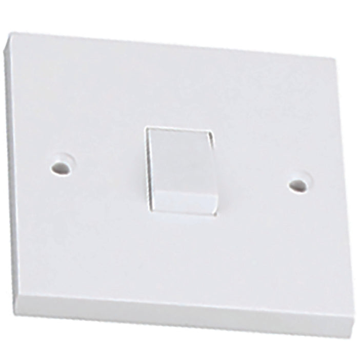 Newlec NL8310/INT Switch Plate Intermediate Square Edge 1 Gang 6A White