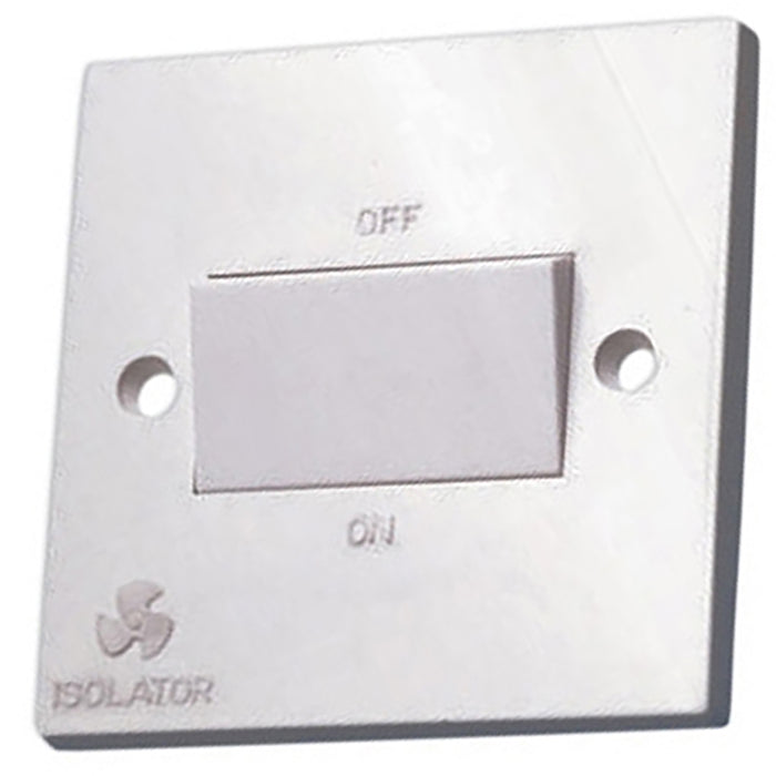 Newlec NL8360 Switch Fan Isolator Square Edge 3 Pole 10A White