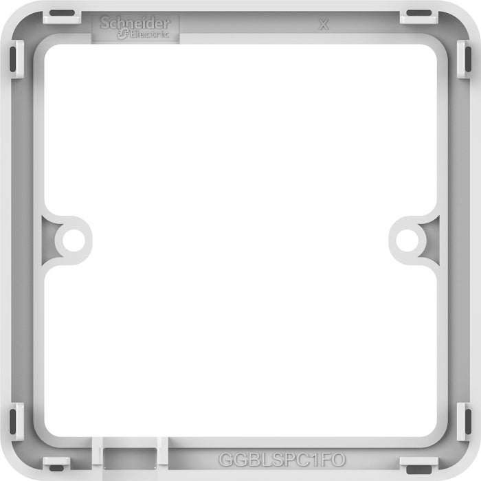 Schneider GGBL5013S Schneider Connection Unit Switched DP c/w Flex Outlet Frame Display Pack 13A White
