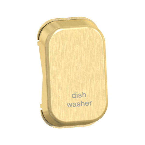Schneider GGBLRDWSB Lisse Rocker Cap Marked Dish Washer Satin Brass