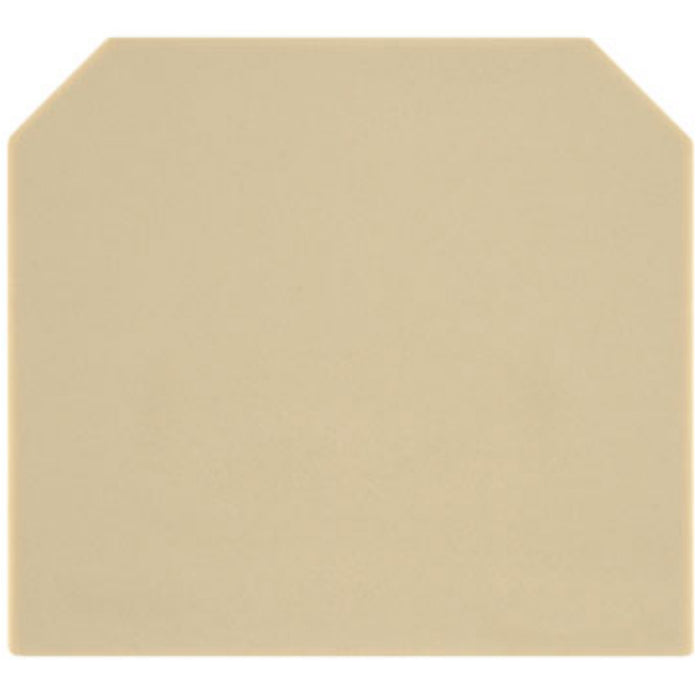 Weidmuller 0303620000 End Cover Plate Beige/Yellow