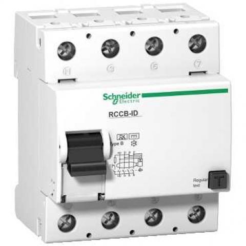 Schneider 16752 Residual Current Circuit Breaker RCCB ID 4p 40A Class B 30mA