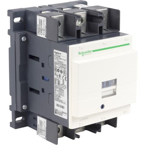 Schneider LC1D1506BD TeSys D contactor, 3p(3 NO), AC-3, <= 440 V 150A, 24 V DC standard coi