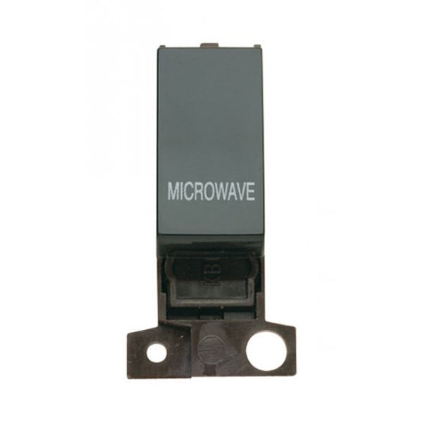 Click Scolmore MD018BKMW Switch DP Resistive Module 10A Black Microwave