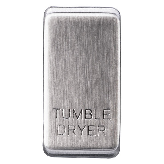 Luceco GRTDBS Rocker Printed For Tumble Dryer Brushed Steel