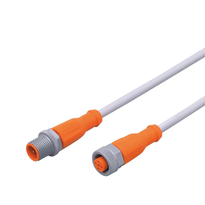 IFM EVW025 250VAC/300VDC Straight-Straight Patchcord M12 PUR 2m Safe-Coated Orange