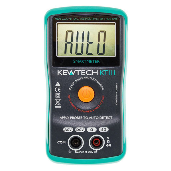 Kewtech KT111 Digital 500v True RMS Multimeter with Auto Select NEW