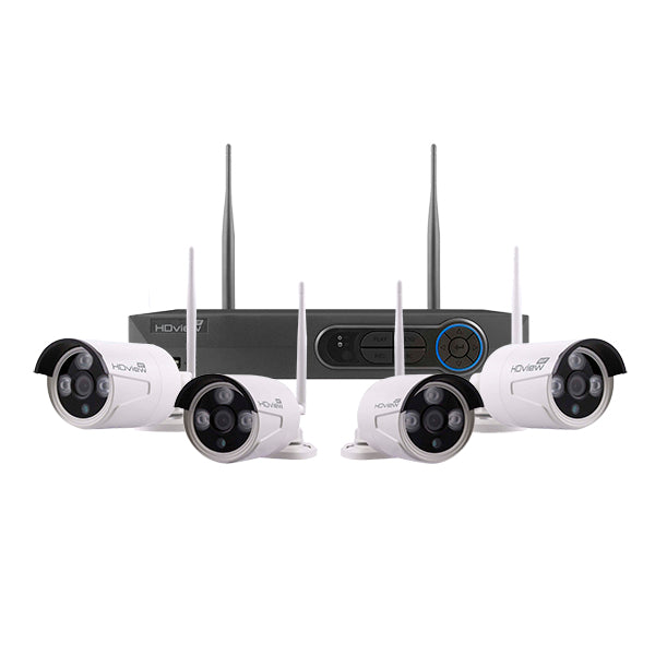 ESP SHDV4KB4WF1TB 4 Channel Wirefree CCTV kit - White Bullet Full HD 1TB