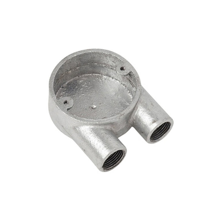 Metpro 20GUN Malleable Steel Galvanised U-Conduit Box 20mm