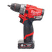 Milwaukee M12FPD-602X 12V M12 Fuel Compact Percussion Drill Kit