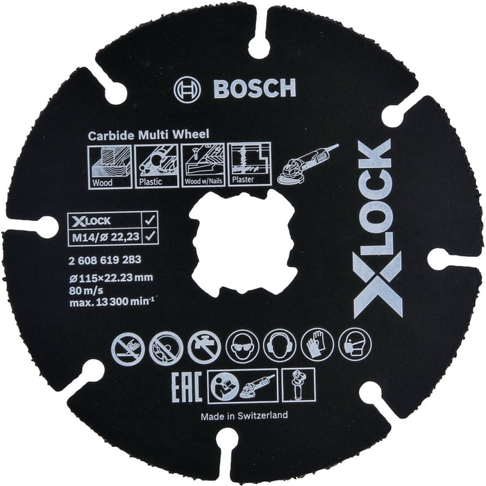 Bosch 2608619283 Multi-Wheel X-LOCK Carbide 115mm X 1mm