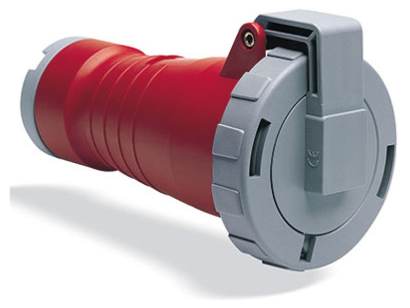 MK Electric K9852RED Connector 3P+N+E IP67 63A 415V Red