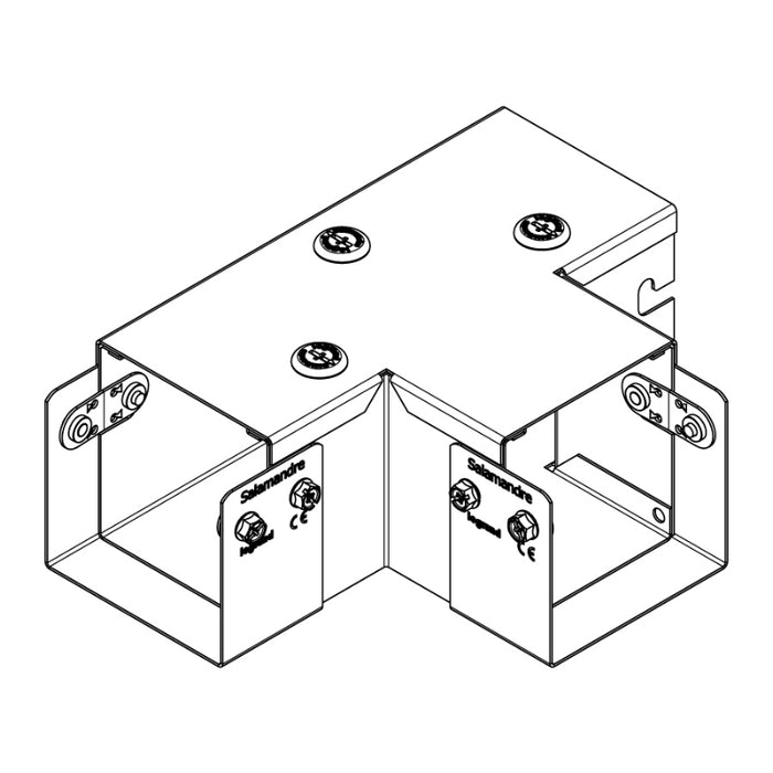 Legrand MGIP62AST Tee 1 Comp Top Lid Square IP4X 150X50mm Steel Pre-Galvanised