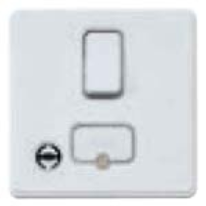 MK Electric MHFP004DKS Front Plate For 1 Gang 13A Connection Unit&Flex Outlet 86 X 86mm Dark Silver