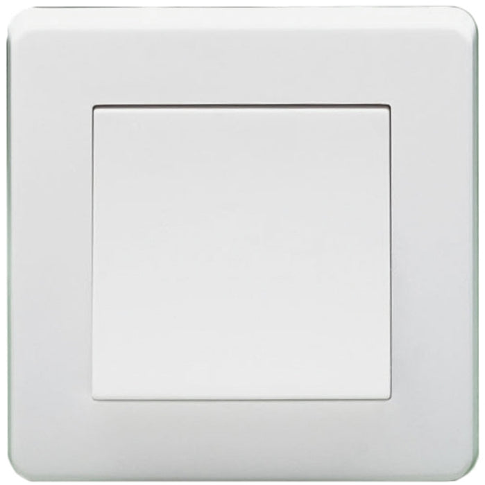 Crabtree 5175 Plate Switch 1 Gang Intermediate Corinthian 20AX White