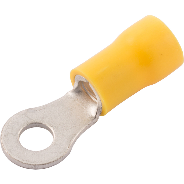 SWA 37YER Terminal Ring PreInsulated 3.7mm Hole Nylon/Yellow Copper