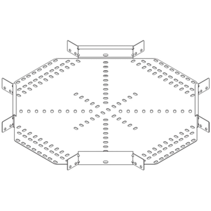 Metsec CTCO25/0050PG Crossover 4 Way For Medium Duty Tray 50X25mm Pre-Galvanised