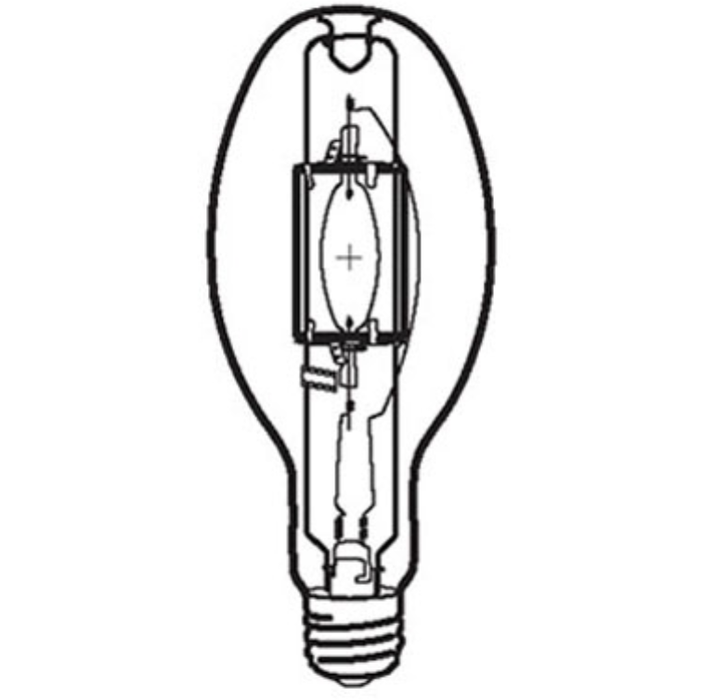 Venture Lighting 10041 Lamp Metal Halide E40 400W 3700K Coated Elliptical UV Shield