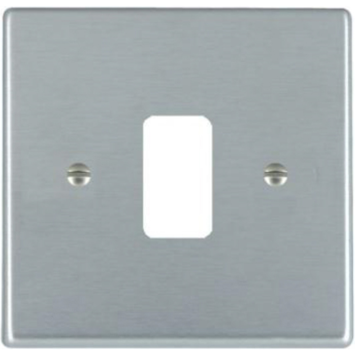 Hamilton 761GP Front Plate Single 1 Grid Aperture Satin Chrome