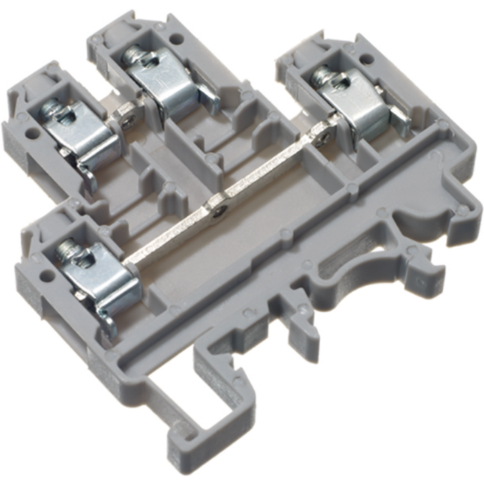 Europa CDL-4U 4mm Double Decker Grey Din Rail Terminals