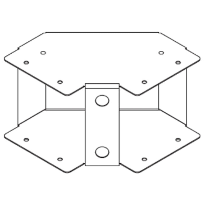 Metsec TIB/100/075/PG/G90 Bend 90° Inside Lid Gusset 100x75mm Pre-Galvanised Turnbuckles & Lid