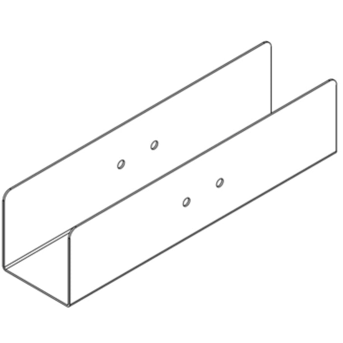 Metsec TLC/050/050/PG Coupler Long For Lighting Trunking 50X50mm Pre-Galvanised