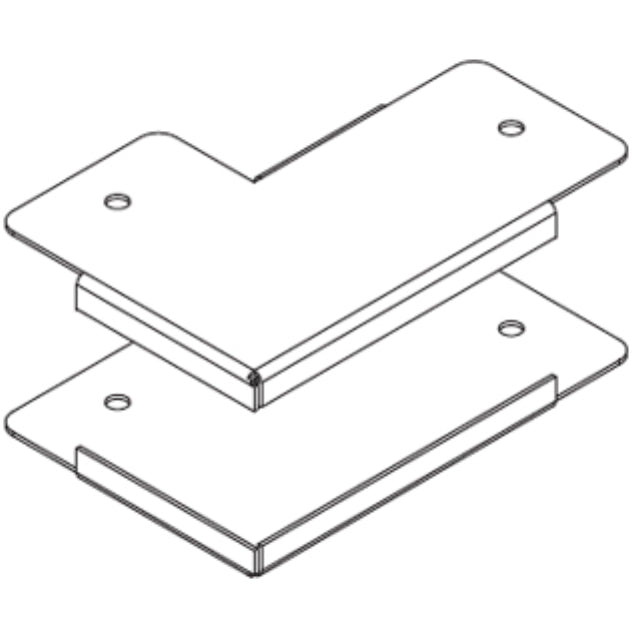 Metsec TLOB/050/050/PG/S90 Bend 90° Outside Lid Square 50X50mm Pre-Galvanised For Lighting Trunking