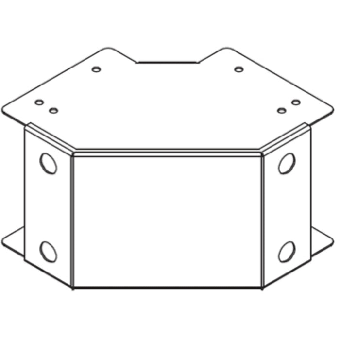 Metsec TOB/100/075/PG/G90 Bend 90° Outside Lid Gusset 100x75mm Pre-Galvanised Turnbuckles&L