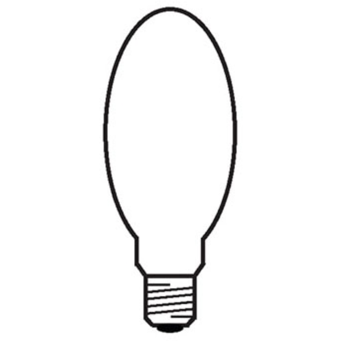 Venture Lighting 00402 E40 Elliptical High Pressure Sodium Vapour Lamp 150W 100V 2000K 91 x 227mm