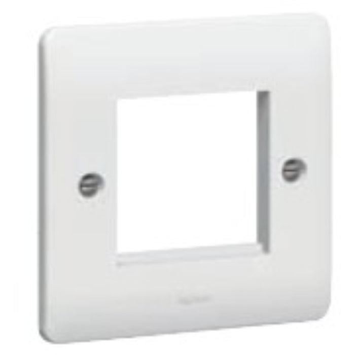 Legrand 730099 Front Plate Euro 1 Gang 2 Module