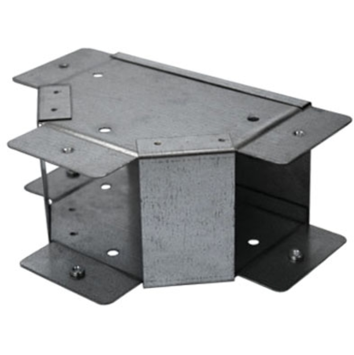 Armorduct AGTO22 Tee Outside Lid Gusset 50x50mm Pre-Galvanised