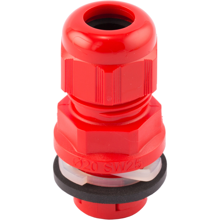 SWA CG/SF-20SR Cable Gland Smartfit M20S Pack=10 20mm Red Polyamide Quick Fitting