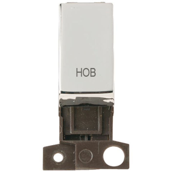 Click Scolmore MD018CH-HB Switch Ingot DP Resistive Module 10AX 13A Polished Chrome Hob