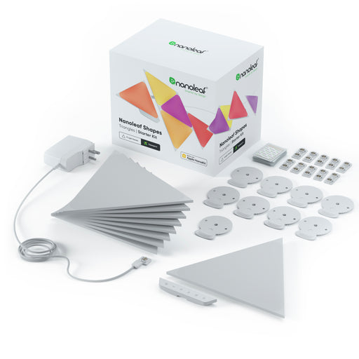 Nanoleaf Shapes Triangle Starter Kit 9 Pack (NL47-0002TW-9PK) - All About Electrics