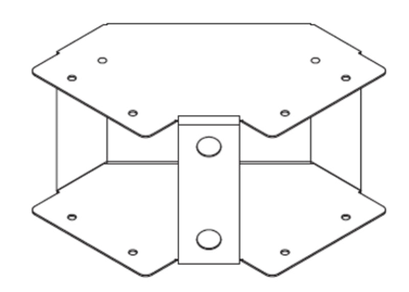 Metsec TIB/050/050/PG/G90 Bend 90° Inside Lid Gusset 50X50mm Pre-Galvanised Turnbuckles&Lid