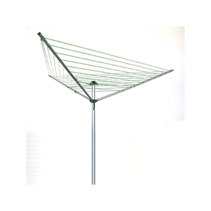 Defiance SR20111 4 Arm Single Pole Rotary 50M Clothes Airer Complete With Ground Spike