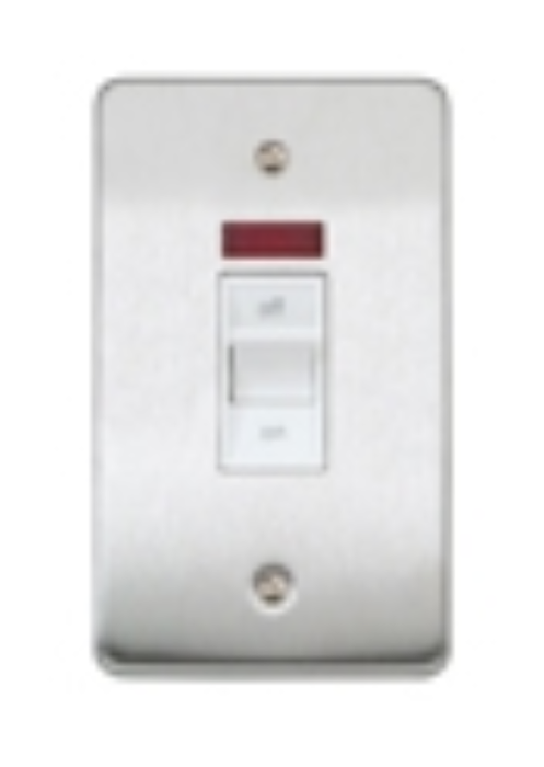 MK Electric K5236SAG Switch DP Neon Flush 45A Satin Gold