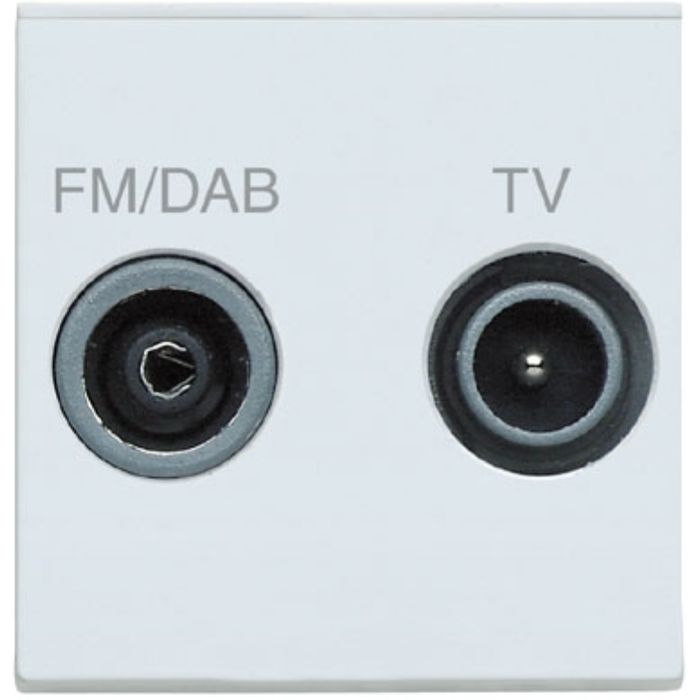 MK Electric K5852DABBLK Socket 2 Module Tv/Fm Dab Diplexer Black