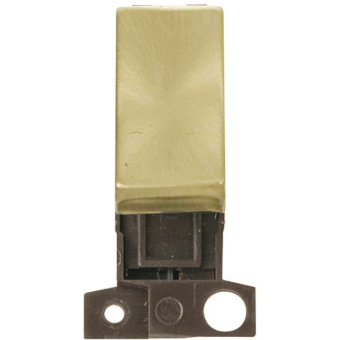 Click Scolmore MD018SB Switch DP Resistive Module 10A Satin Brass