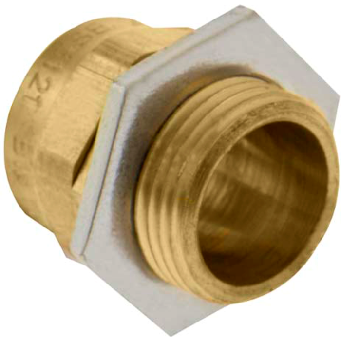 Unicrimp QBW20 Cable Gland Bw Locknut Shroud&Earthtag 20mm Brass Pack Of 2