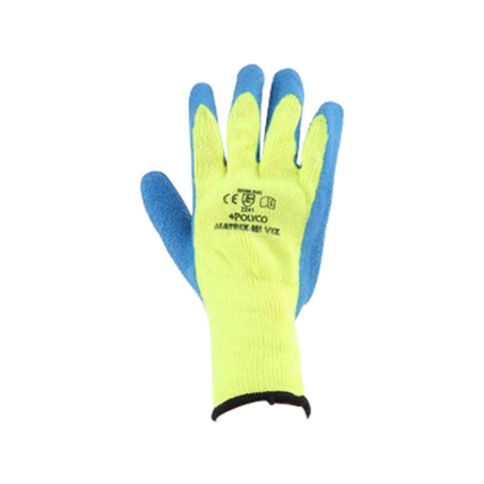 Polyco 9 MATRIX HI-VIZ GLOVE Polyco Matrix Hi-Viz 903-MAT Gloves Size 9 Blue Yellow