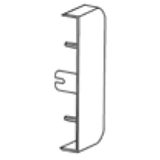 Rehau 288565 Compact Data Trunking End Cap PVC-U 140 x 50mm White 5/Pack