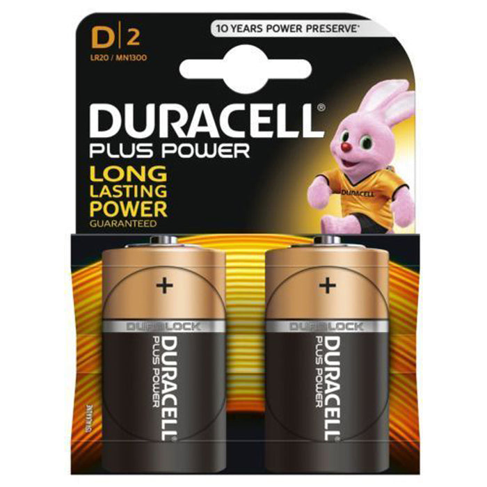 Duracell MN1300B2 1.5V D Non-Rechargeable Alkaline Battery 2 Pack