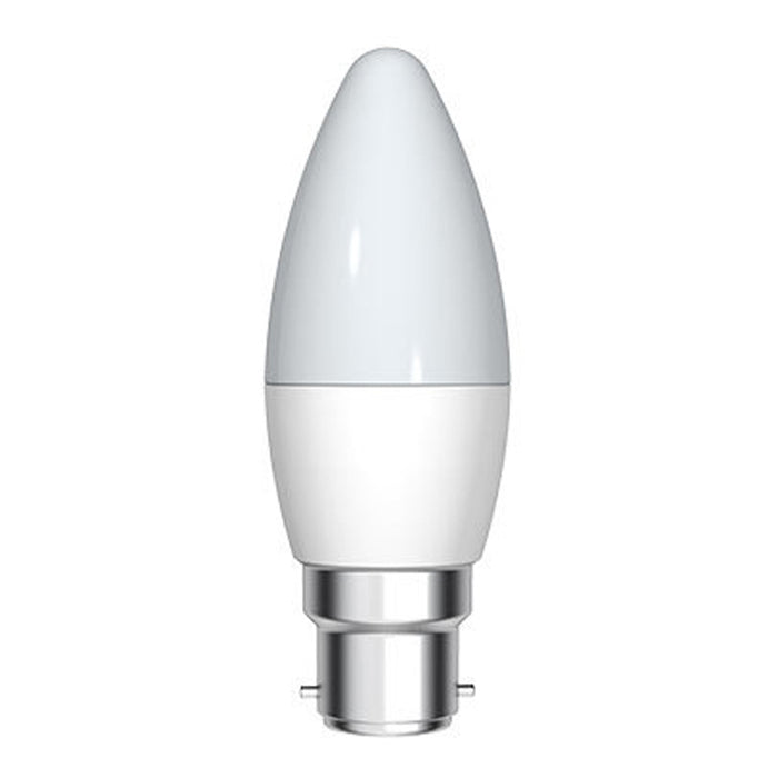 GE Lighting 93030120 Smart 6W 470lm B22 Frosted Crown Deco Dimmable LED Lamp 2700K Warm White
