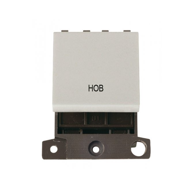 Click Scolmore MD022WH-HB Hob Click White 20A Double Pole Switch Module
