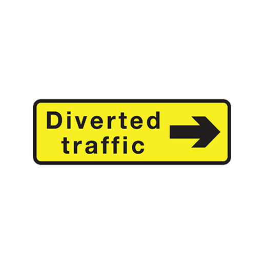 Morelock 1050X450mm 2703 Metal Sign - Diverted Traffic Right Arrow