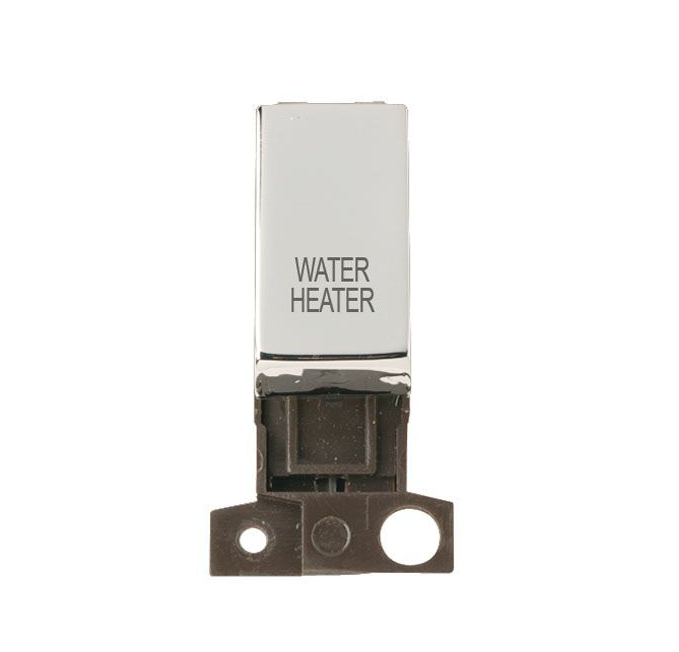 Click Scolmore MD018CH-WH Switch Ingot DP Resistive Module 10A Chrome Water Heater